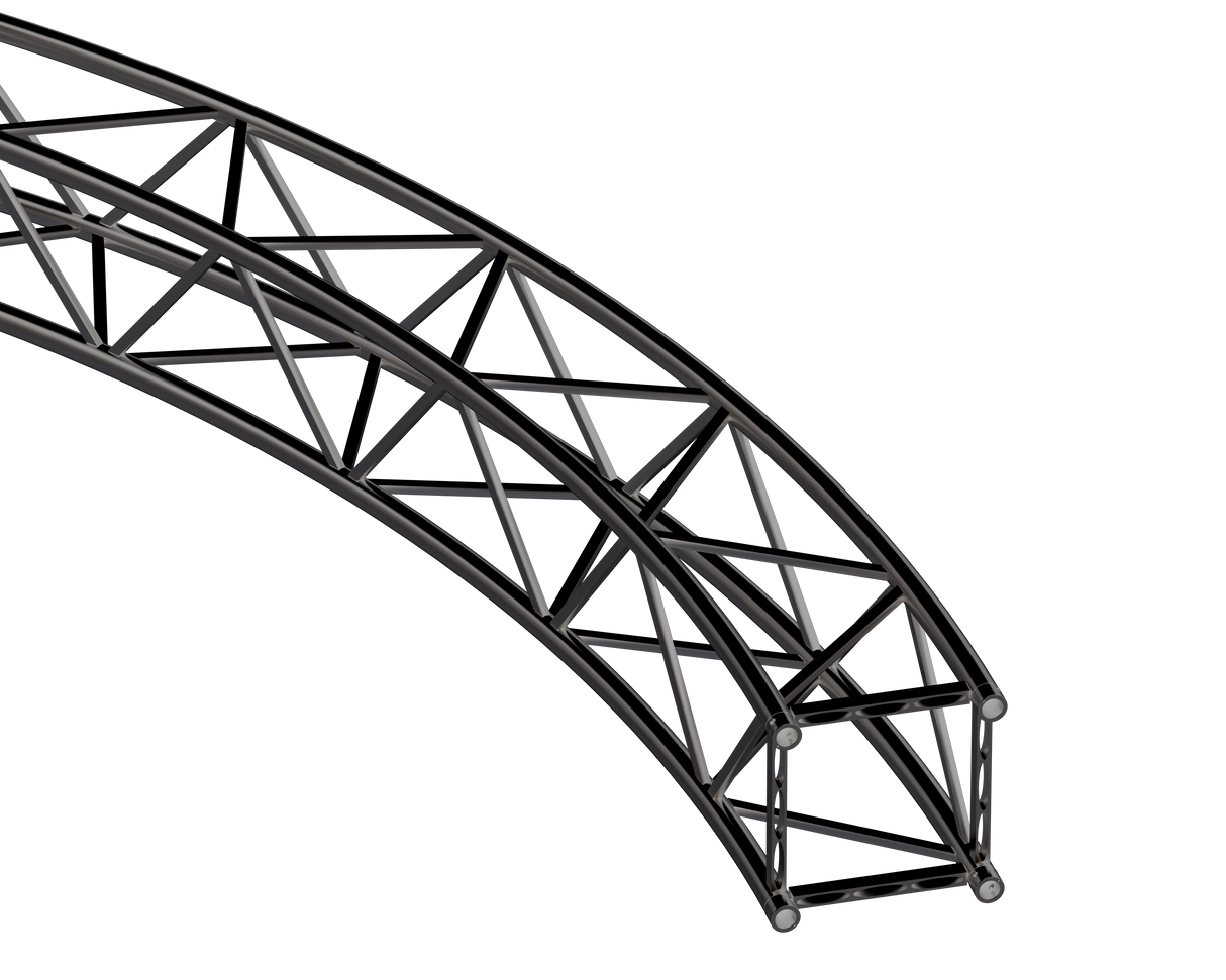 SIXTY82 TPM39S Black Square Truss | Circles