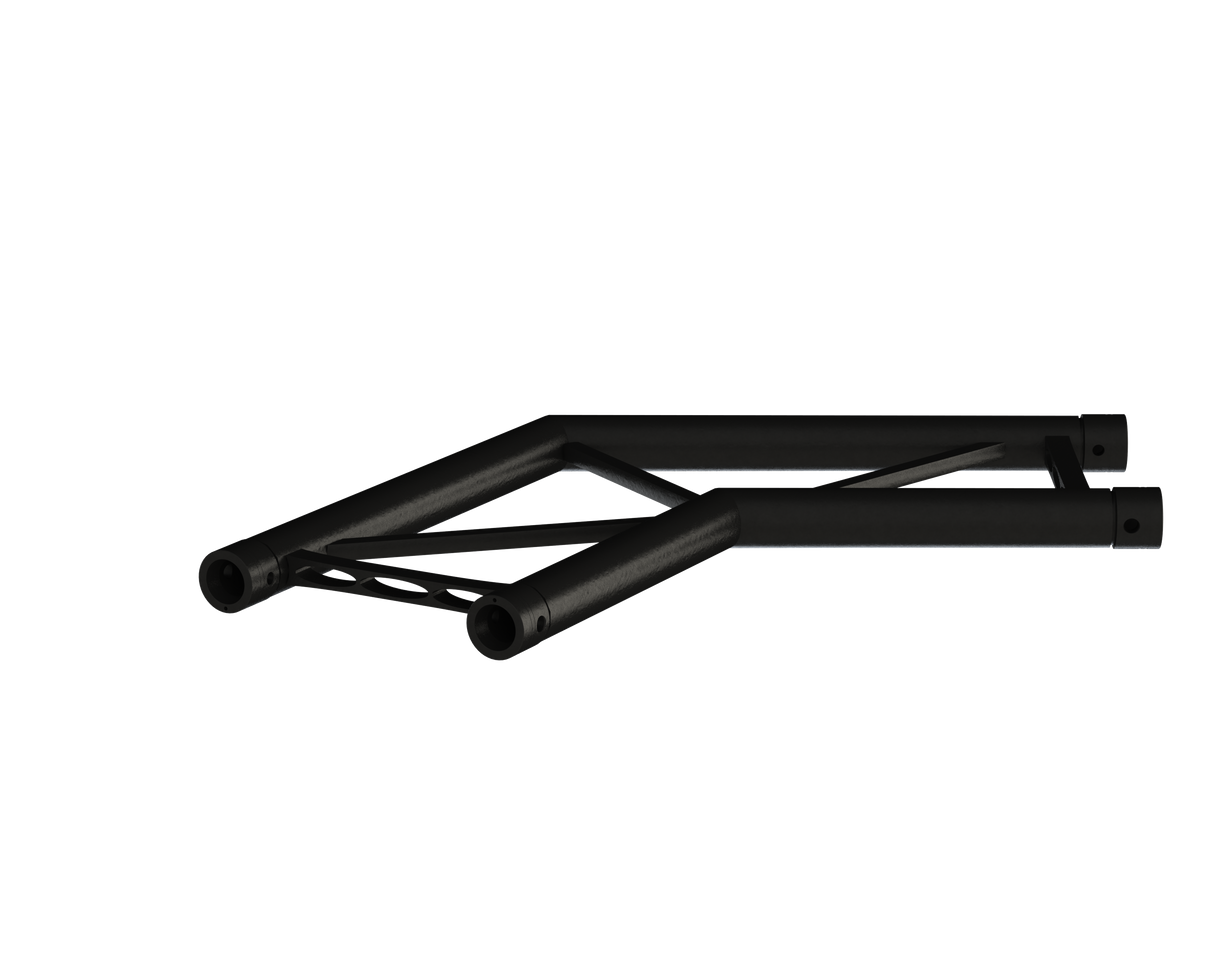 SIXTY82 TPM29L Black Ladder Truss | Corners Flat